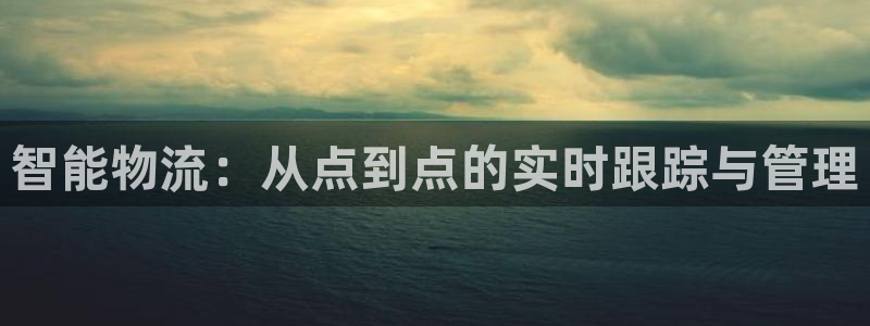 豪门国际app注册地址：智能物流：从